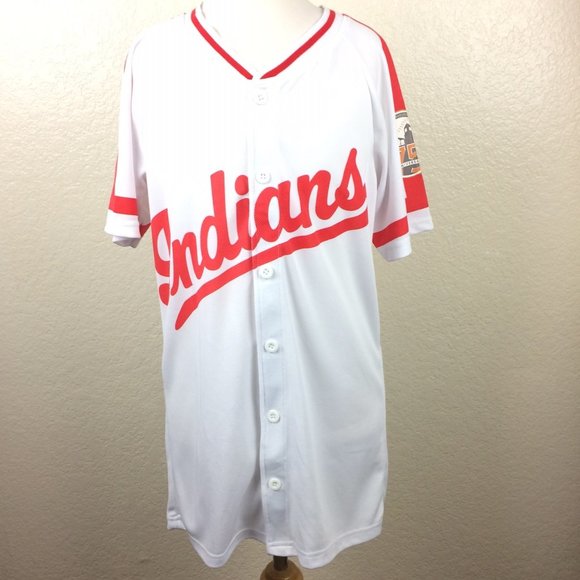 Men's Bakersfield Indians Baseball 75th Anniversary Short Sleeve Shirt #46 Sz S - Picture 1 of 5